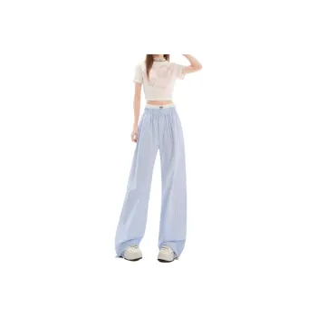 DUATOGE Casual Pants Men Blue 