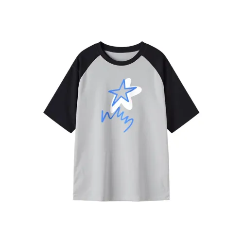 FAIRWHALE Drop Shoulder Sleeve T Shirt Women's