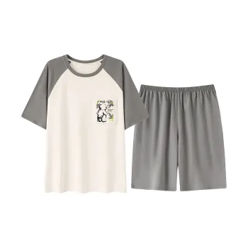 XIAFENYAN Pajama Set Men's Apricot
