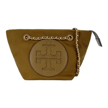 TORY BURCH Ella Recycled Nylon Crossbody Bag Shoulder Bag Small Size Women's Reddish Umber
