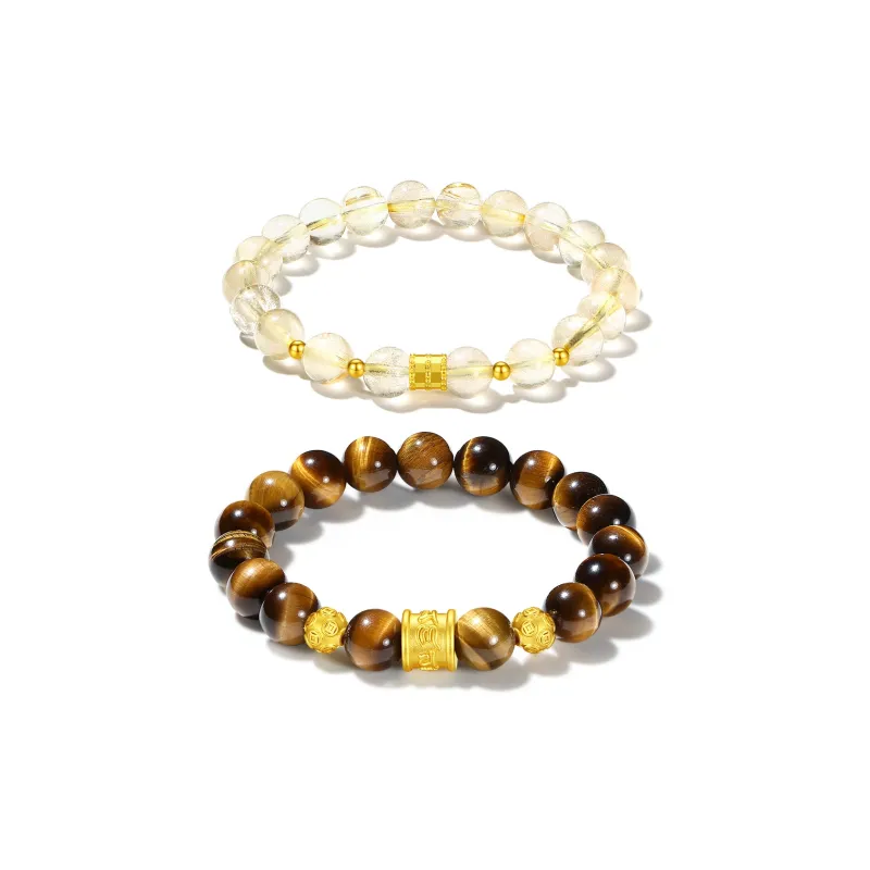 ZKY Tiger's Eye Stone Bracelets Unisex-6