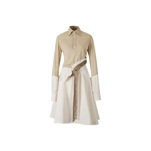 Maison Margiela Belted Patch Work Dress