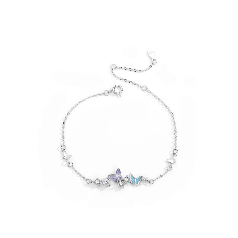 MOREL S999 Fine Silver Necklaces Women's Blue-2