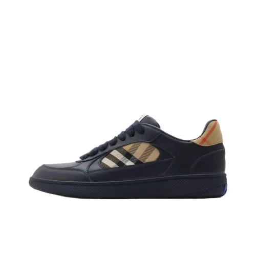 Burberry Terrace Low Top Skateboard Shoes Men's Dark Blue