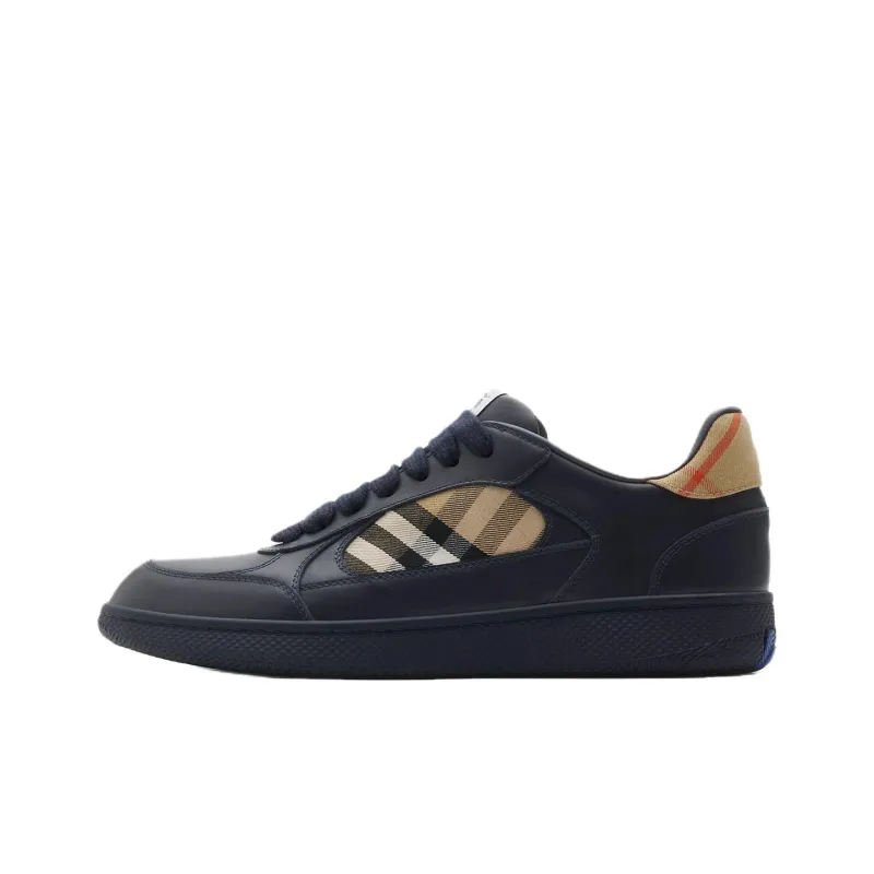 Burberry Terrace Low Top Skateboard Shoes Men's Dark Blue-0