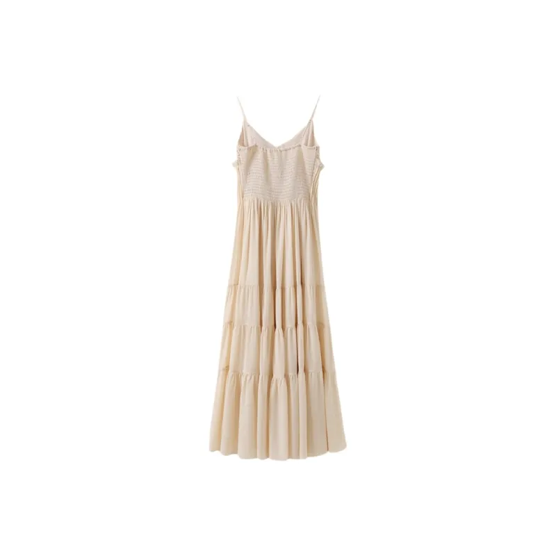 YGPRW Slip Dresses Women's Khaki-1