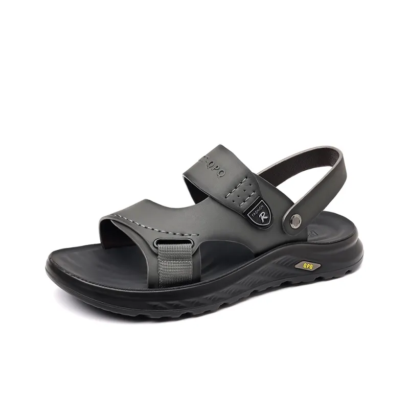 EGCHI Beach Sandals Men Black/Gray-8
