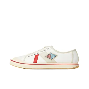 Bottega Veneta Eliot Low Top Canvas Shoes Men's White