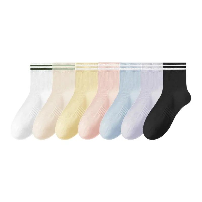 7 SEVFUN Mid Calf Socks Women's Combo Set-14