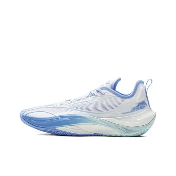 LiNing Cushioning, Slip Resistant, Abrasion Resistant, Rebound Grip Low Top Basketball Shoes Men's Standard White