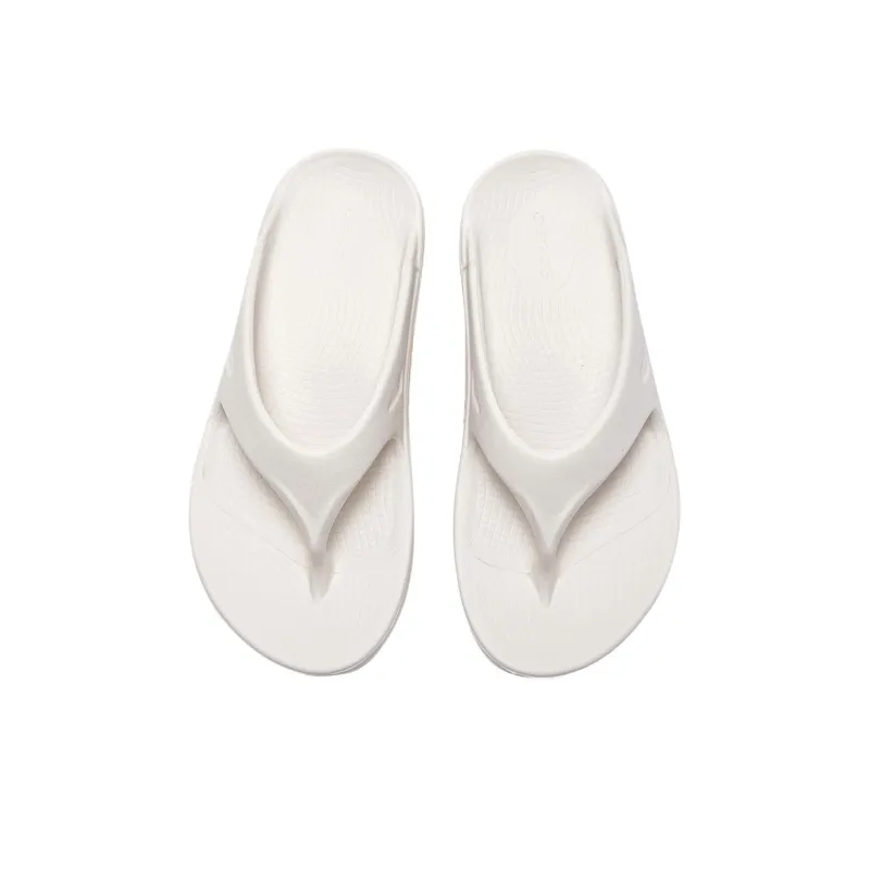 OOFOS Abrasion Resistant Flip Flops Unisex Ecru-3