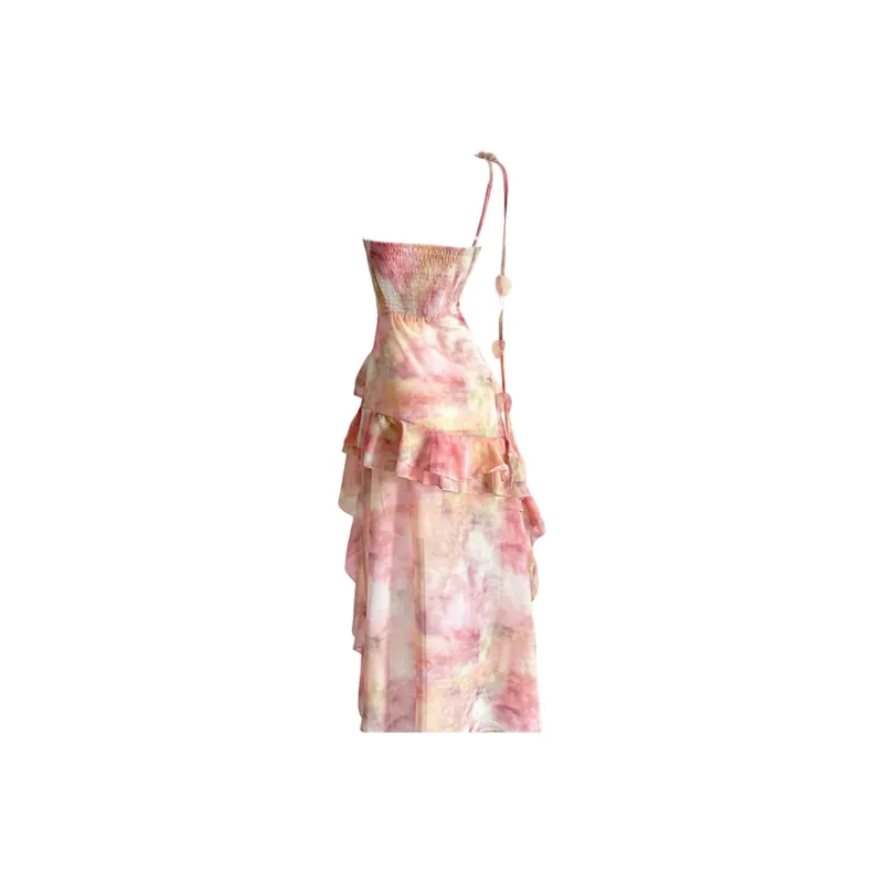 FLIM Sleeveless Dresses Women's Pink-1
