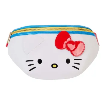 Sanrio Hello Kitty X Loungefly Collaboration Polyurethane Fanny Pack Women's White
