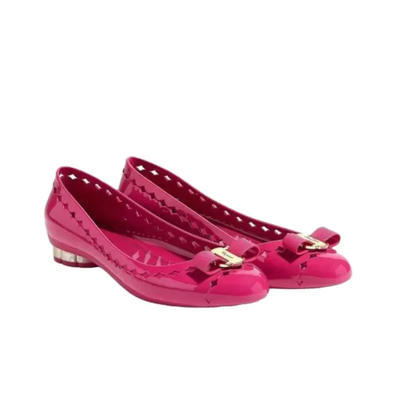 FERRAGAMO Jelly Casual Single Shoes Women's Pink-3
