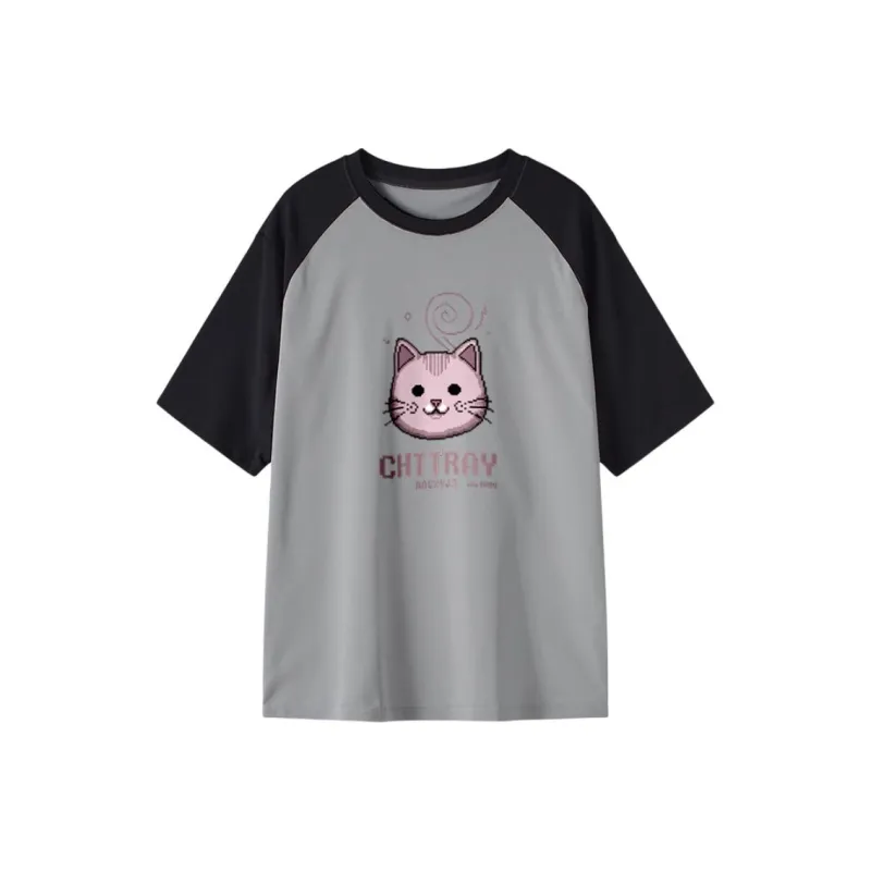 FAIRWHALE Drop Shoulder Sleeve T Shirt Women's-12