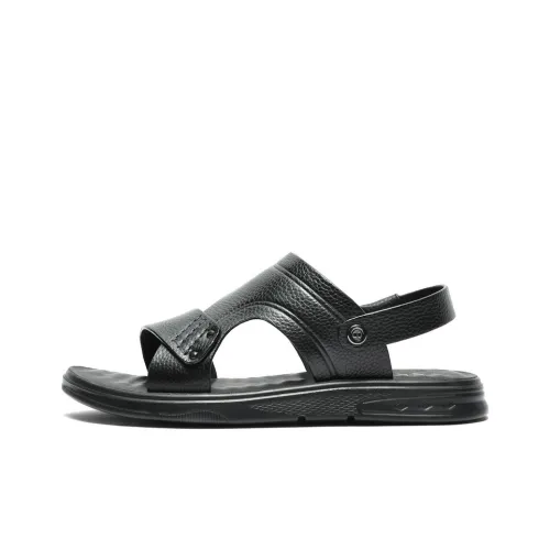 BELLE Beach Sandals Men Brown, Black