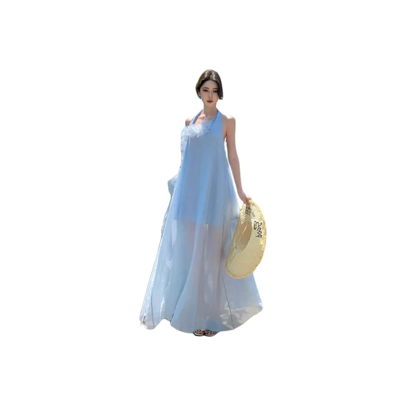 FLIM Sleeveless Dresses Women's-14