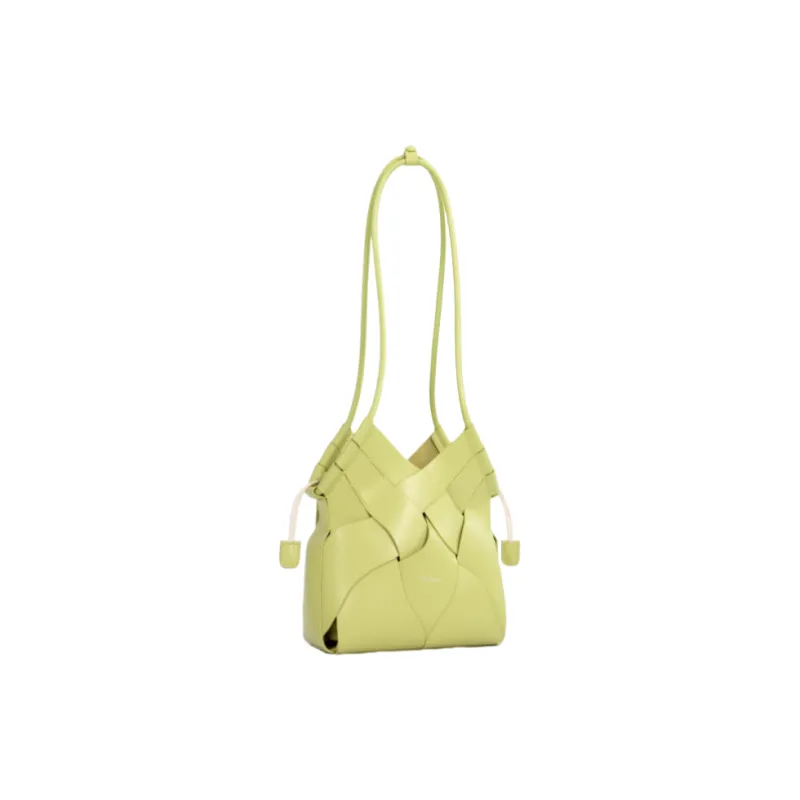 OCTSUI PU Shoulder Bag Women's Lime Yellow/Beige Gray/Black-1