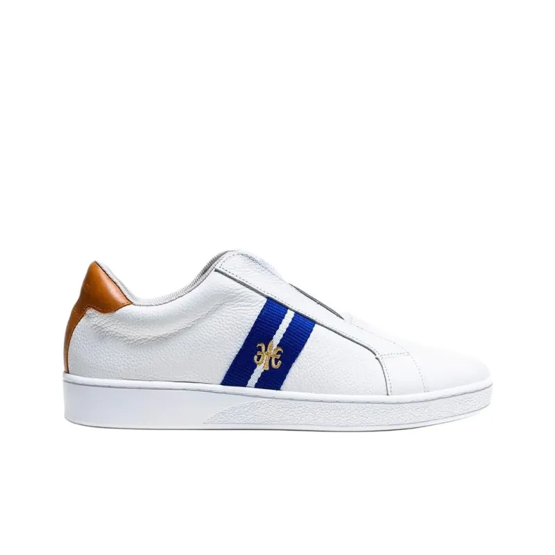 ROYAL ELASTICS BISHOP Abrasion Resistant Low Top Skateboard Shoes Women's White Blue-1