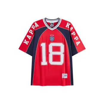 Kappa T Shirts Unisex Vibrant Red 5819