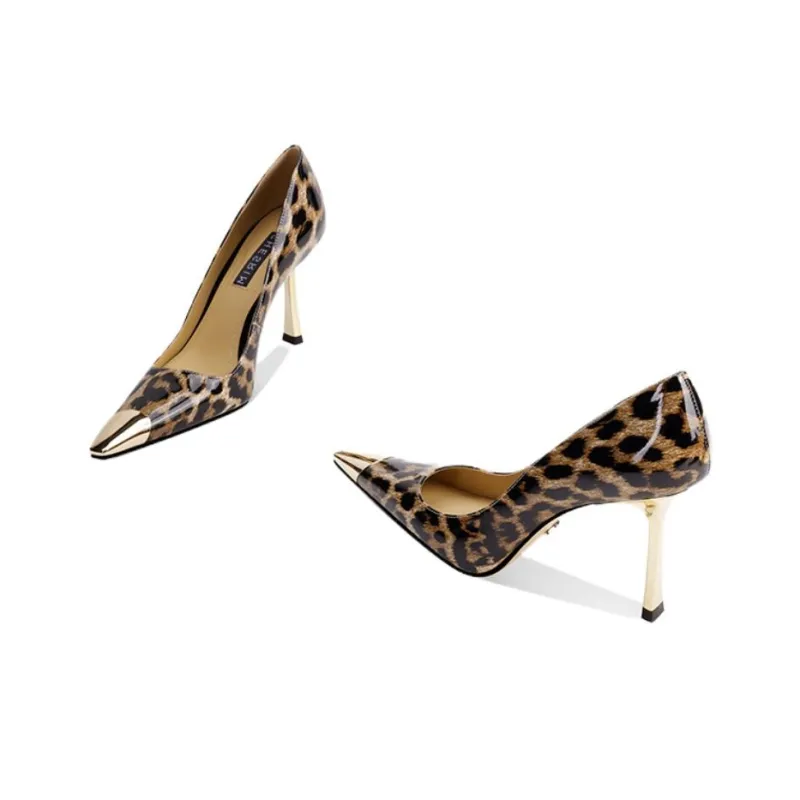 Shesrim High Heels Women's Black Brown-4