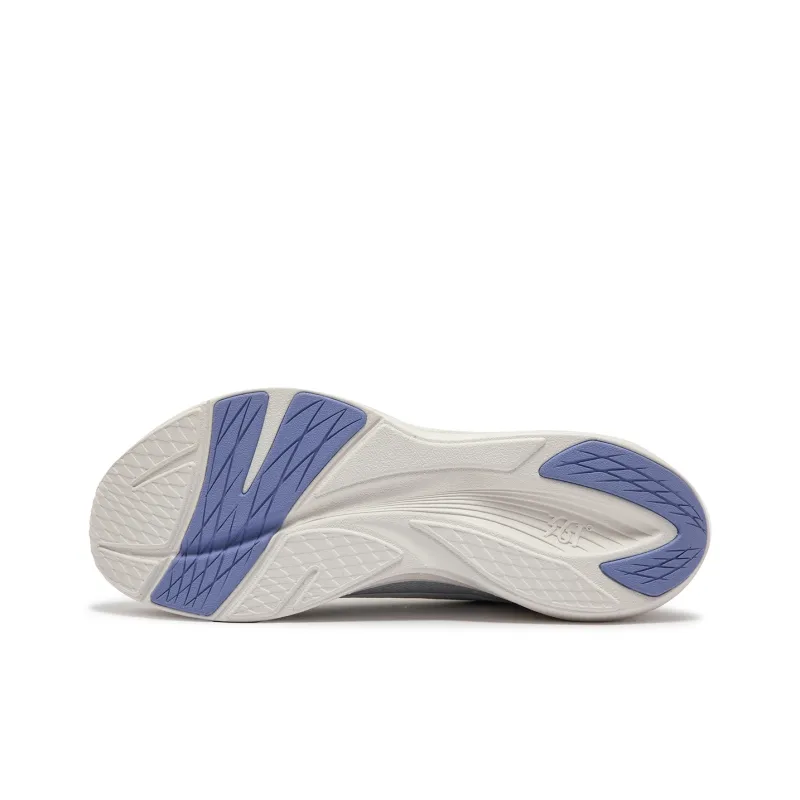 361° Cushioning Abrasion Resistant Breathable Low Top Running Shoes Women's White Gray-4