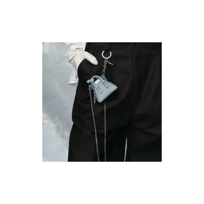 Maison Margiela 5AC Calfskin Keychain Bag Accessory Women's Blue-4