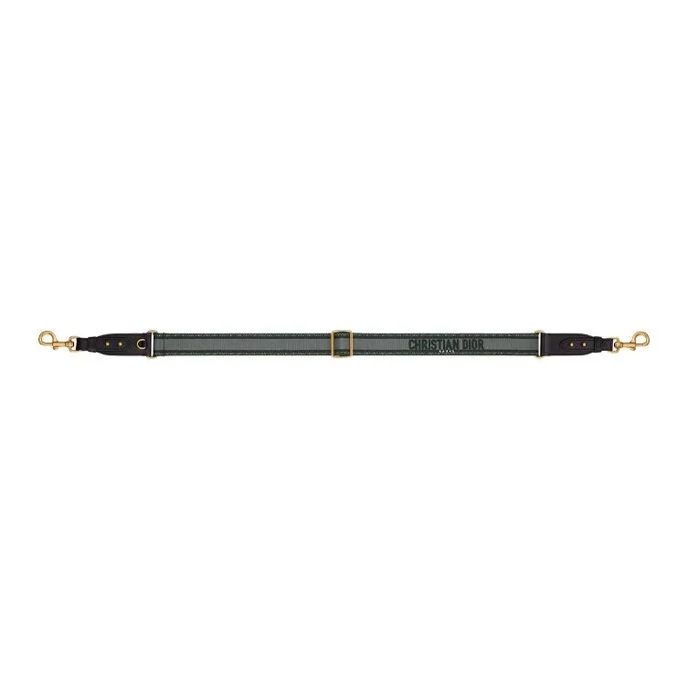 DIOR Embroidery Shoulder Strap Bag Straps Women's Black-1