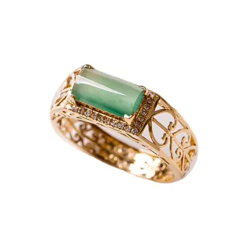 Yubo City Ice Type Jadeite Rings Unisex