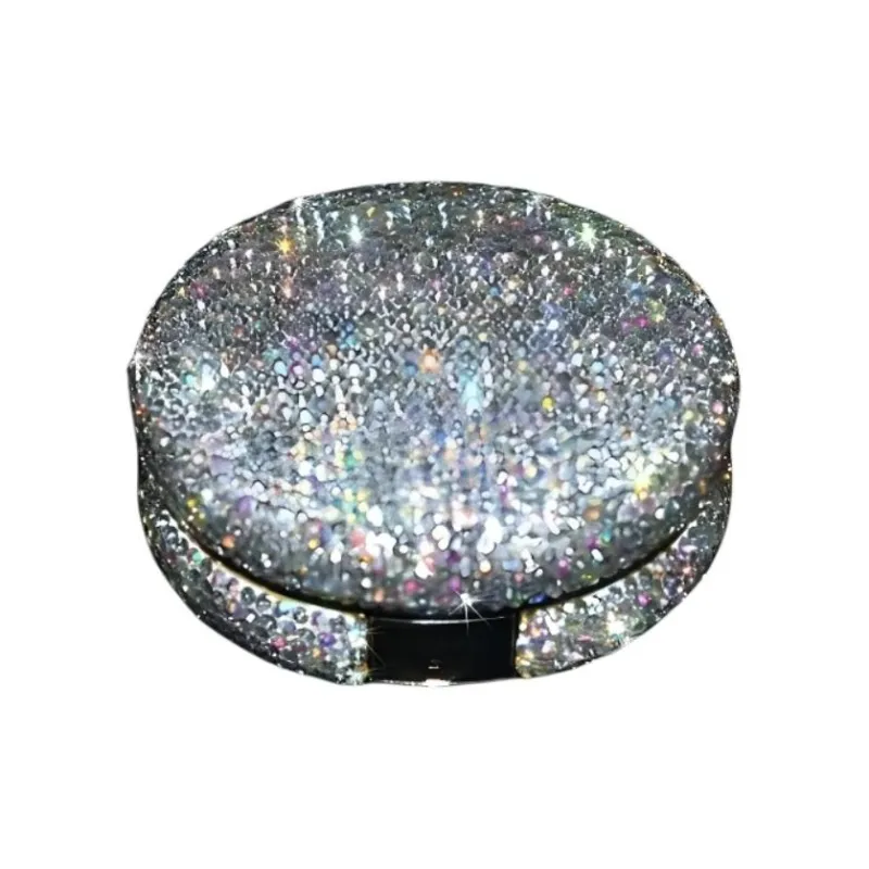 Future Maple Rhinestone Embellished Portable Powder Puff Box Air Cushion Box Cosmetics Storage-0