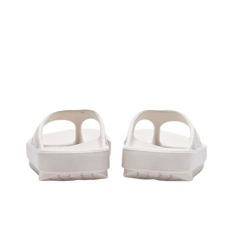 OOFOS Abrasion Resistant Flip Flops Unisex Ecru-4