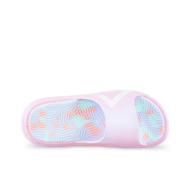 PEAK Tai Ji1.0 Quiet Slip Resistant Abrasion Resistant Slide Slippers Unisex White Pink Blue-4
