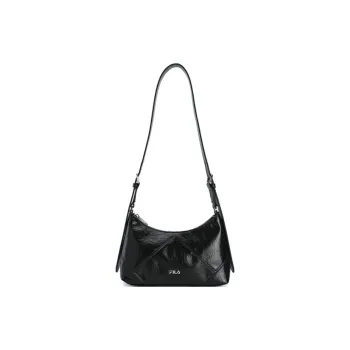 FILA Lifestyle PU Shoulder Bag Women's Jet Black