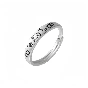 Zocai S999 Fine Silver Rings Unisex