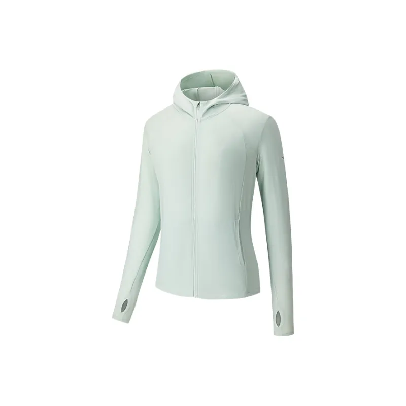 Anta Variety Training Collection Breathable Quick Dry UV Protection Sun Protection Clothing Women's Wu Water Green-0