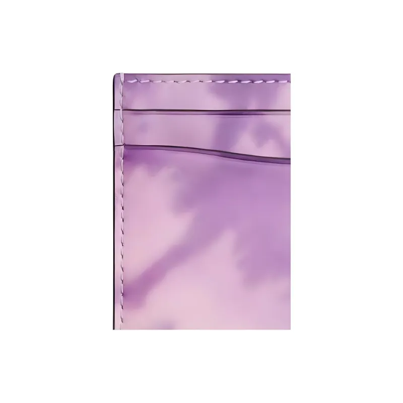 COACH Card Case Smooth Leather Card Holder Mini Women's Purple-2