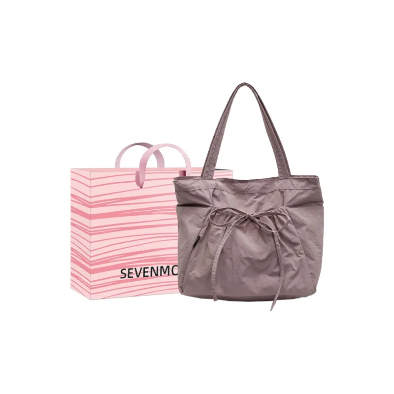 SEVENMOONS Nylon Shoulder Bag Regular Women's Ecru/Black/Green/Pink/Brown-12