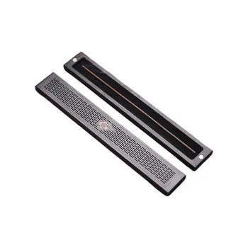Xuan Rafters Pavilion Ebony Wood Incense Box 23.5*3.4cm