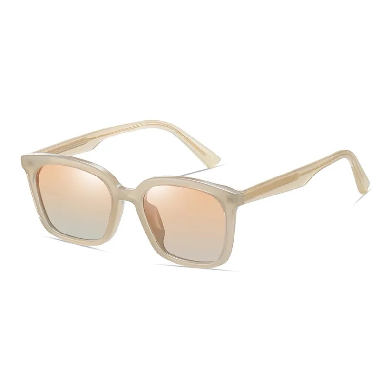 AAJF TR/Memory Plastic Metal Square Sunglasses Unisex-4
