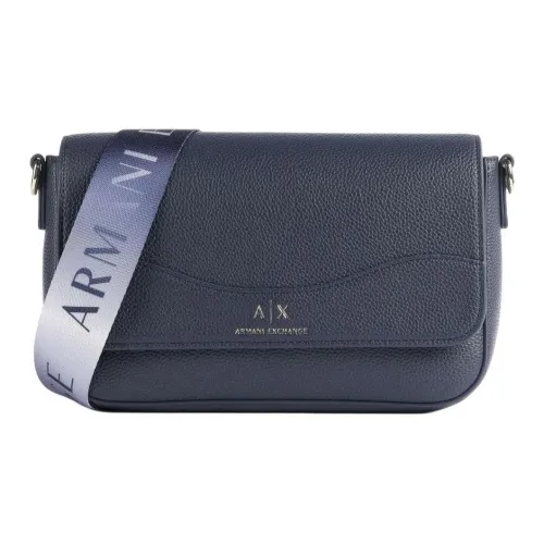 ARMANI EXCHANGEAE Synthetic Material Shoulder Bag, Crossbody Bag Women's Dark Blue