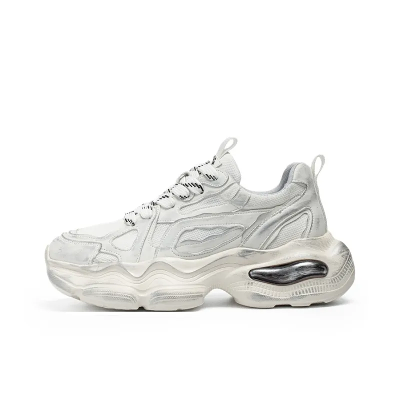 AD Breathable Height Increase Low Top Chunky Sneakers Men's-0