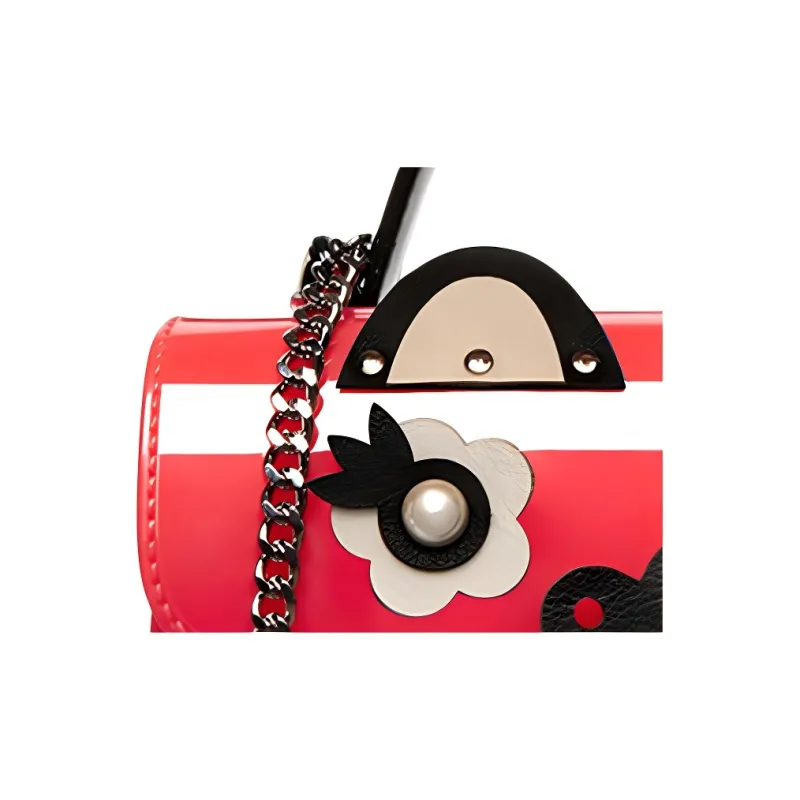 Furla Candy PVC Shoulder Bag Crossbody Bag Regular Women's Red-2