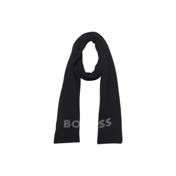 HUGO BOSS Knit Scarves Men's Black