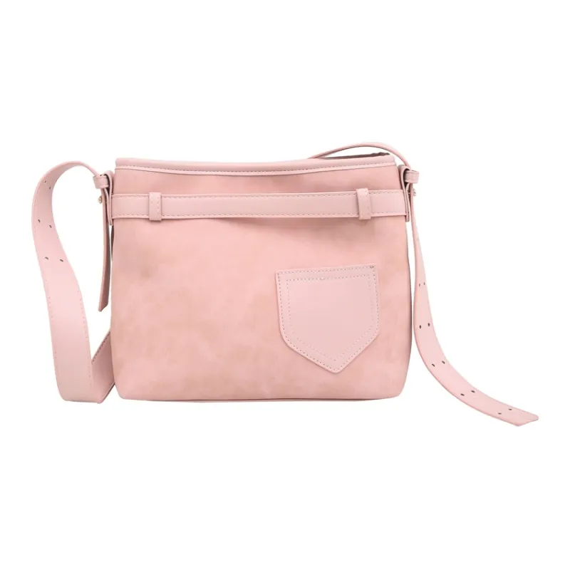 TOUTSEUL YOLO PU Shoulder Bag Women's Black/Pink/Brown-5