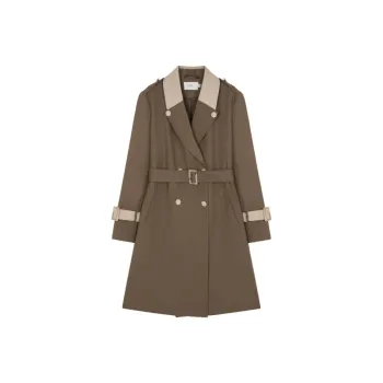 Mo Han Yi Mei Trench Coat Women's Coffee & Khaki
