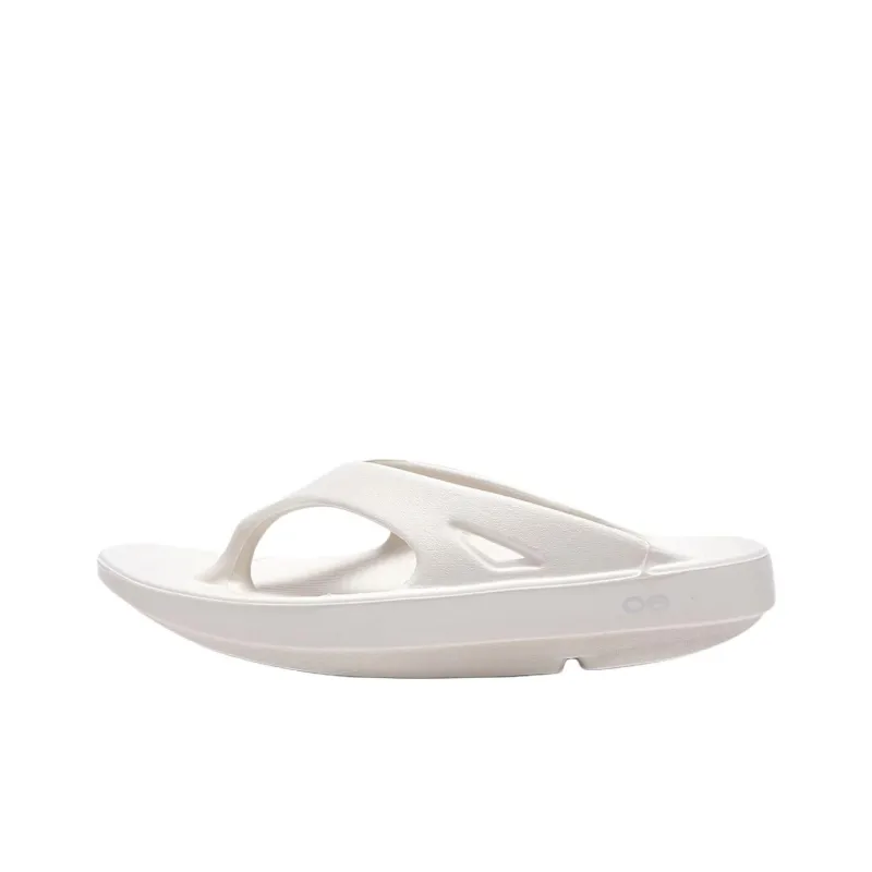 OOFOS Abrasion Resistant Flip Flops Unisex Ecru-0