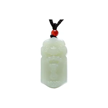 MARY WINDSOR Hetian Jade Pendants Pale Greenish White Jade Unisex
