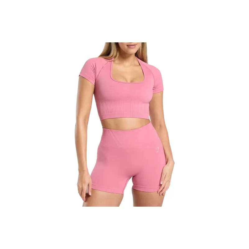 GYMSHARK Corset Seamless Crop Top Sport Vests Women's-4