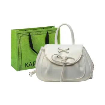 KARUISHA PU Backpack Regular Women's Ecru/Silver/Pink/Black