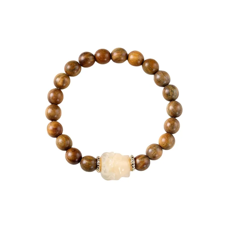 Yuxin Green Sandalwood Bracelets Unisex-0